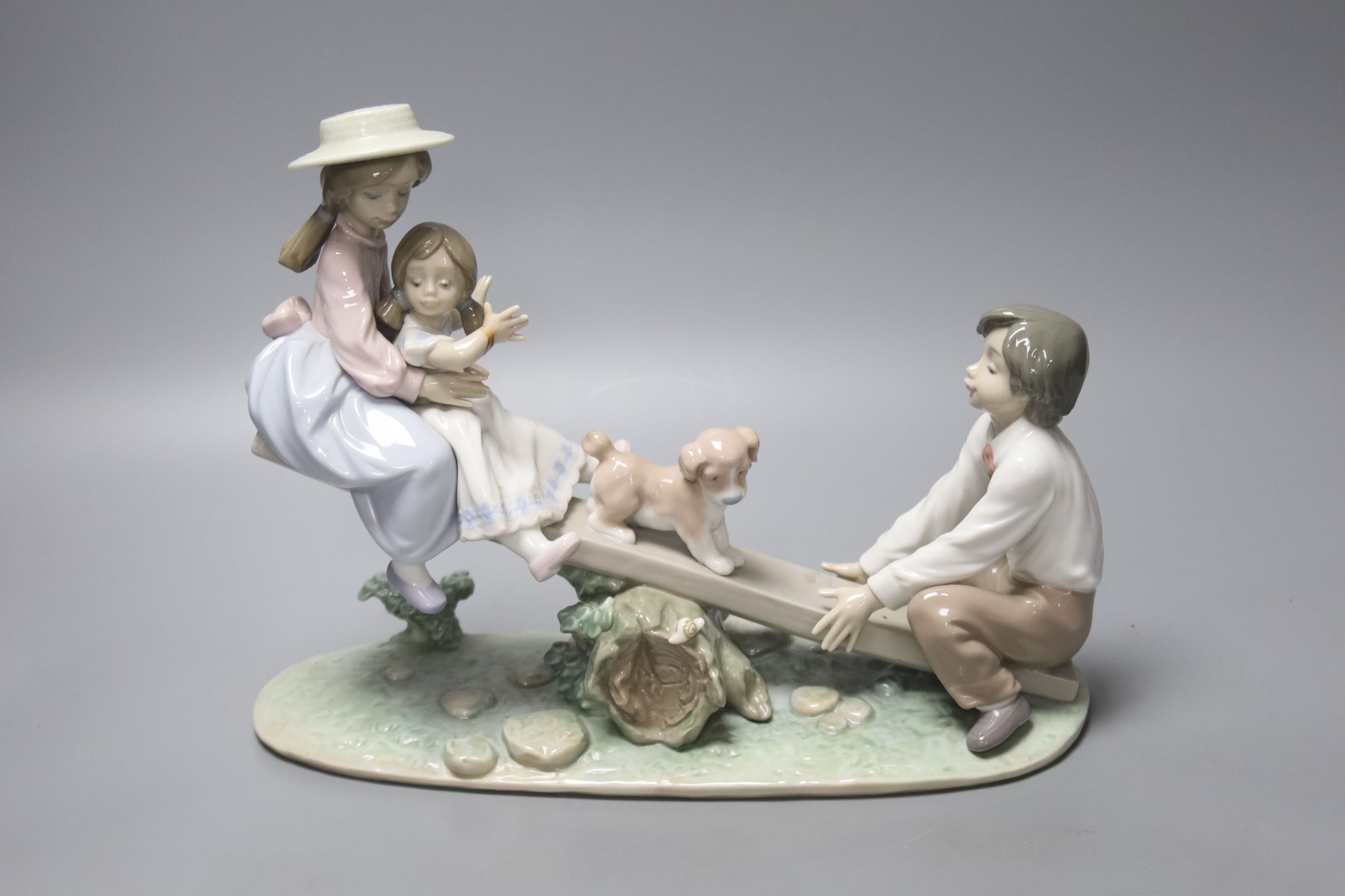 A Lladro group, 'Seesaw Friends', no. 6169